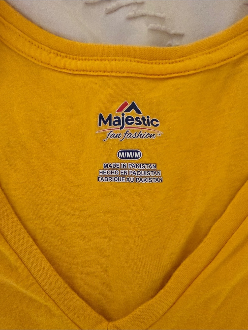 Majestic Gold Pittsburgh Steelers Fan V-Neck Tee - Picture 2 of 6